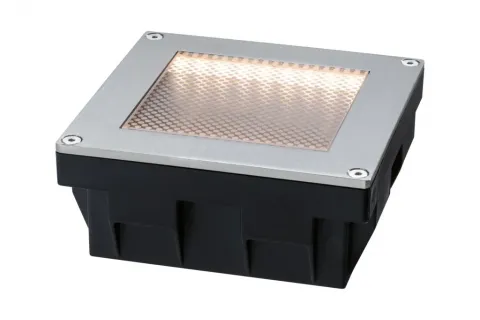Solarni LED tlakovec 10x10 cm s senzorjem mraka
