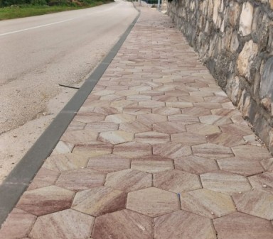 Tlakovec Šestkotnik, MIX 28 Gran Canaria - rjava, peščena, bela