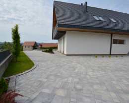 Tlakovec Perugia, MIX 115 - črna, peščena, bela